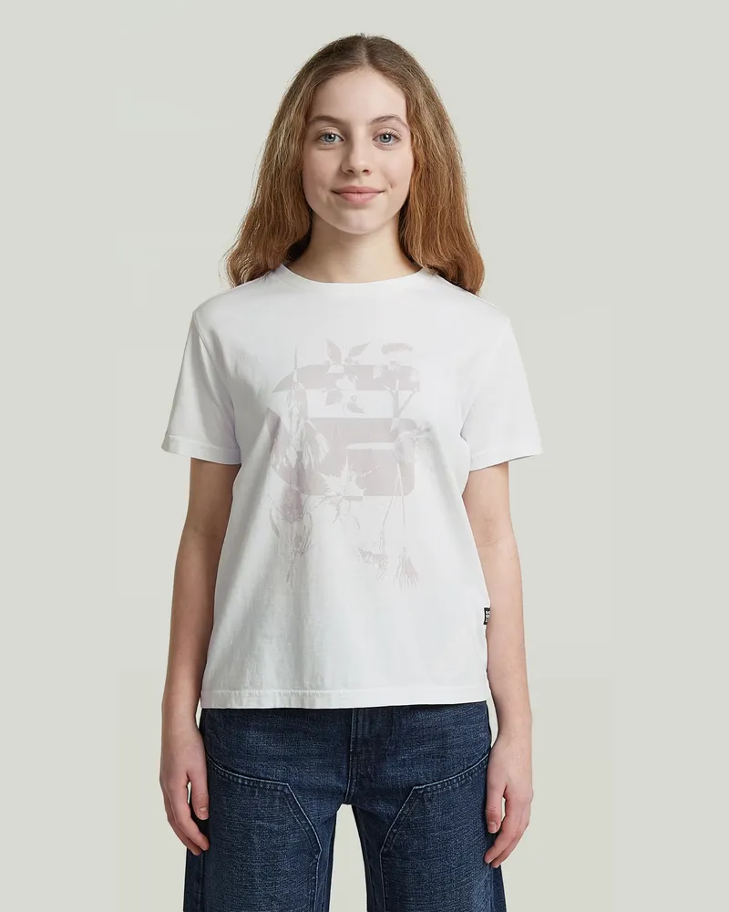 G-STAR RAW Girls Miller T-Shirt - Weiß - mädchen Weiß