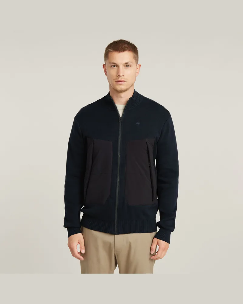 G-STAR RAW Alfresco Knitted Strickjacke - Dunkelblau - Herren Dunkelblau