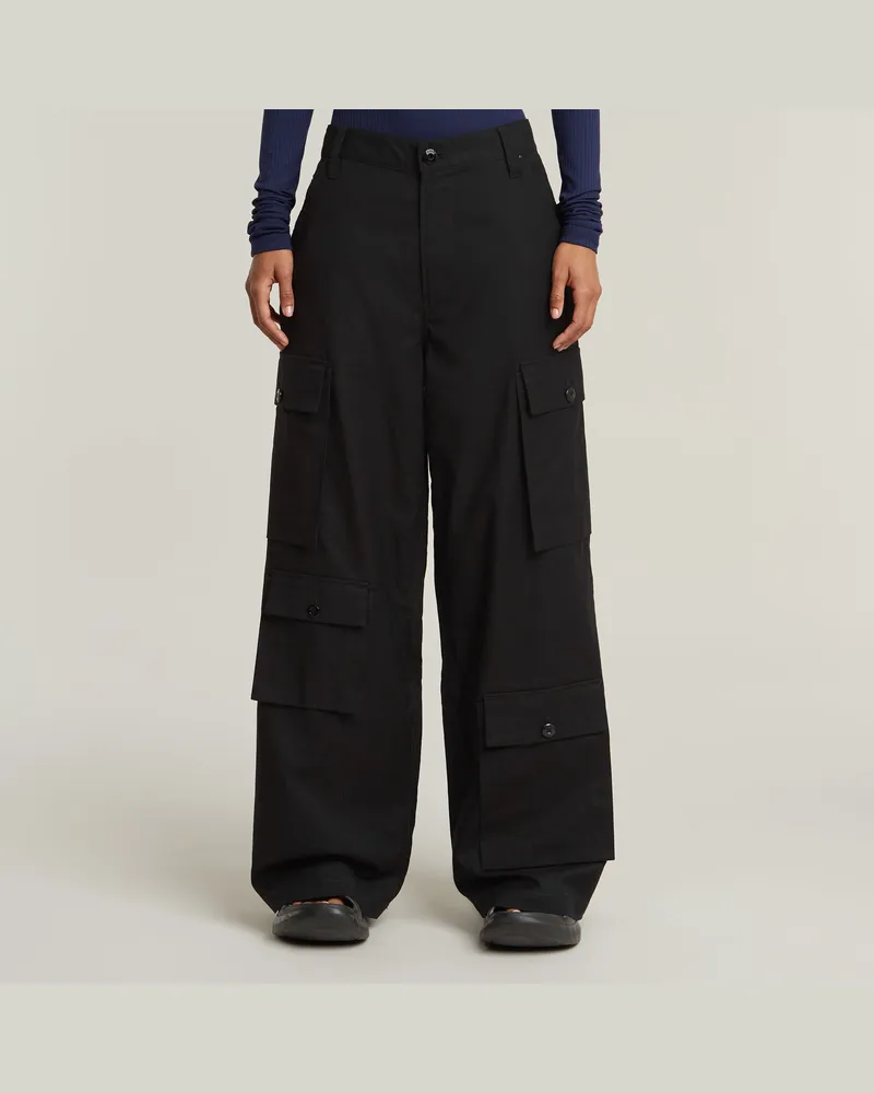 G-STAR RAW Mega Cargohose - Schwarz - Damen Schwarz