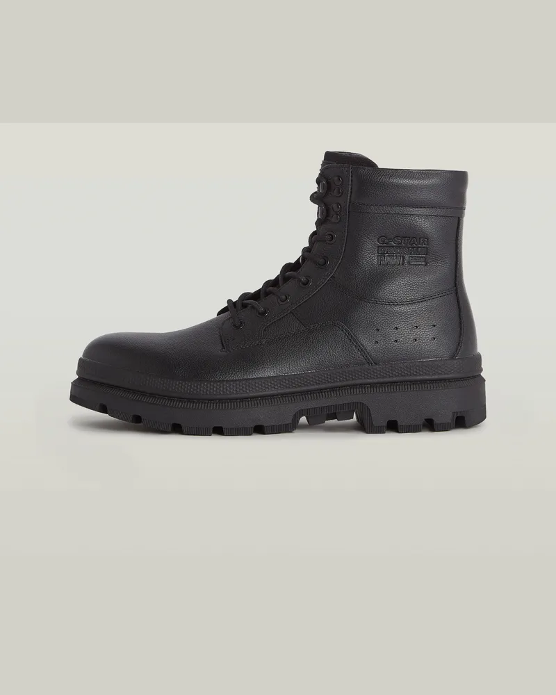 G-STAR RAW Arron Lace Mid Stiefel - Schwarz - Herren Schwarz