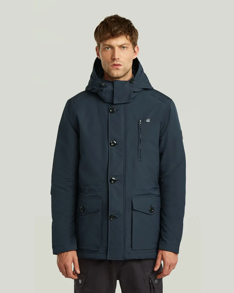 G-STAR RAW Vodan Padded Hooded Jacke - Dunkelblau - Herren Dunkelblau