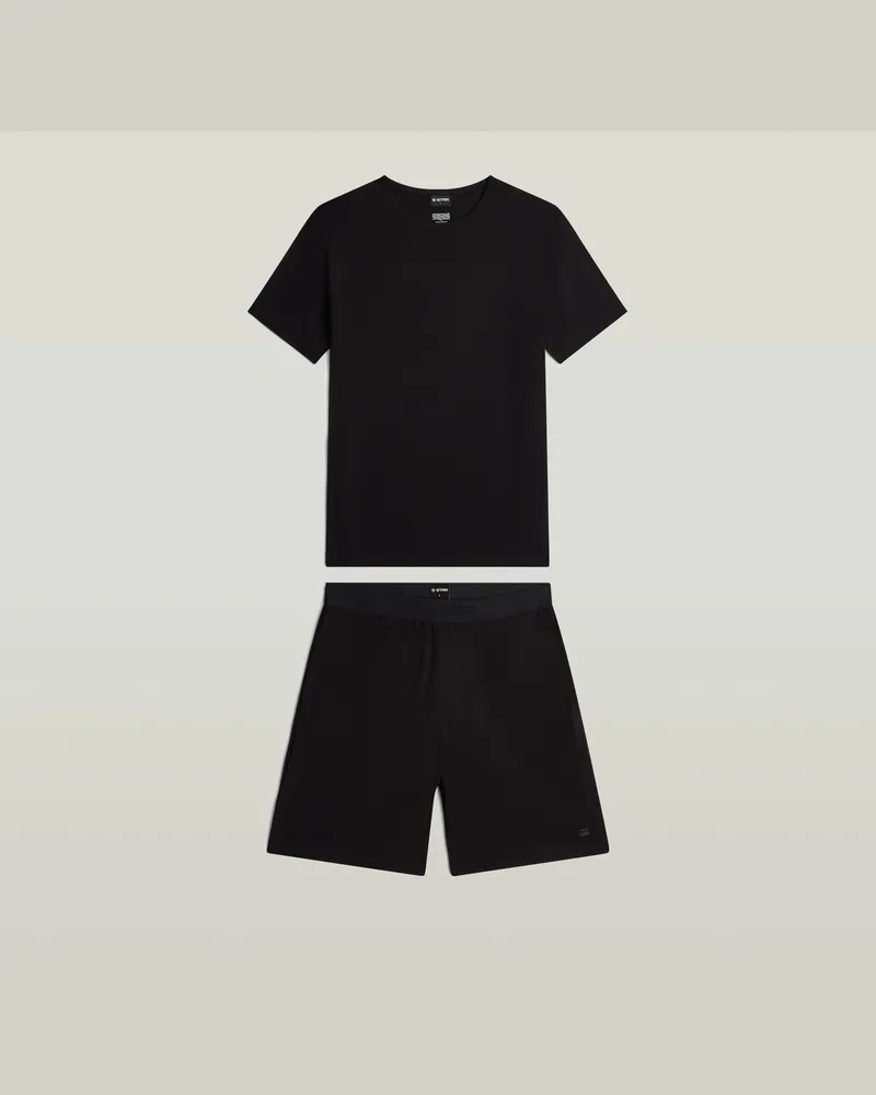 G-STAR RAW Tee & Short Set - Schwarz - Herren Schwarz