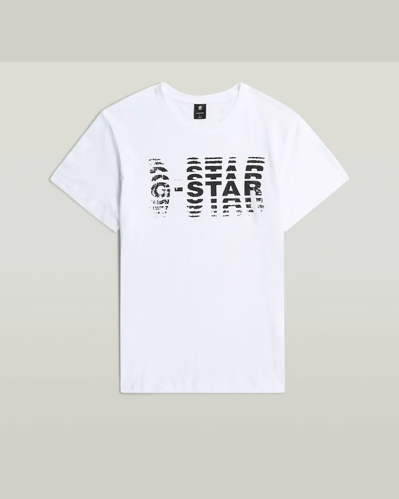 G-STAR RAW Shattered Graphic T-Shirt - Weiß - Herren Weiß
