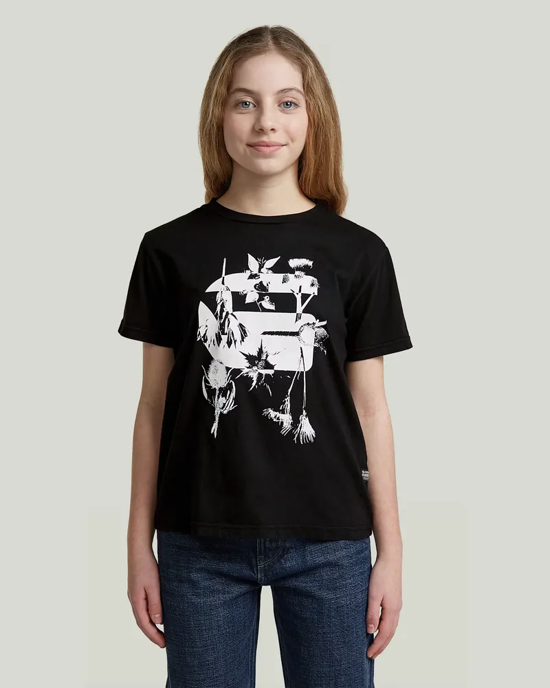 G-STAR RAW Girls Miller T-Shirt - Schwarz - mädchen Schwarz