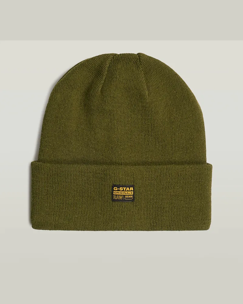G-STAR RAW Effo Long Beanie - Grün - Herren Grün
