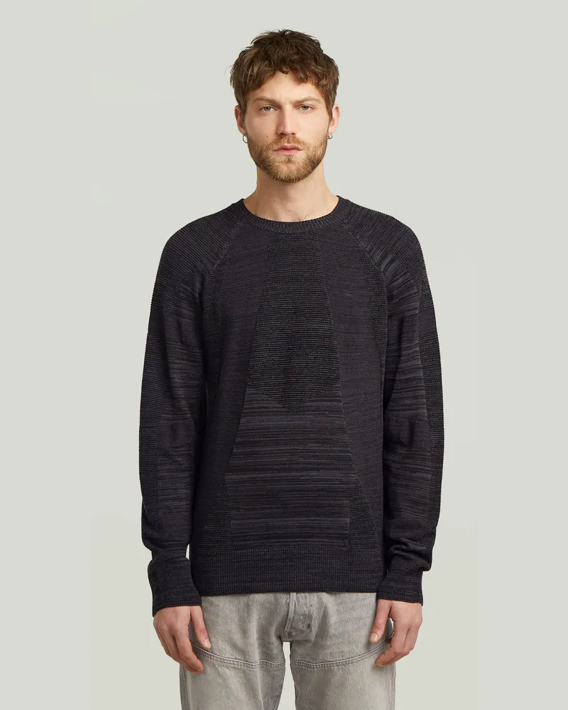 G-STAR RAW 3D Biker Ribbed Knit Pullover - Mehrfarbig - Herren Mehrfarbig