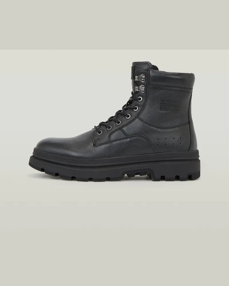 G-STAR RAW Arron High Leather Stiefel - Schwarz - Herren Schwarz