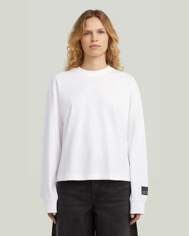 G-STAR RAW Back Graphic Relaxed T-Shirt - Weiß - Damen Weiß