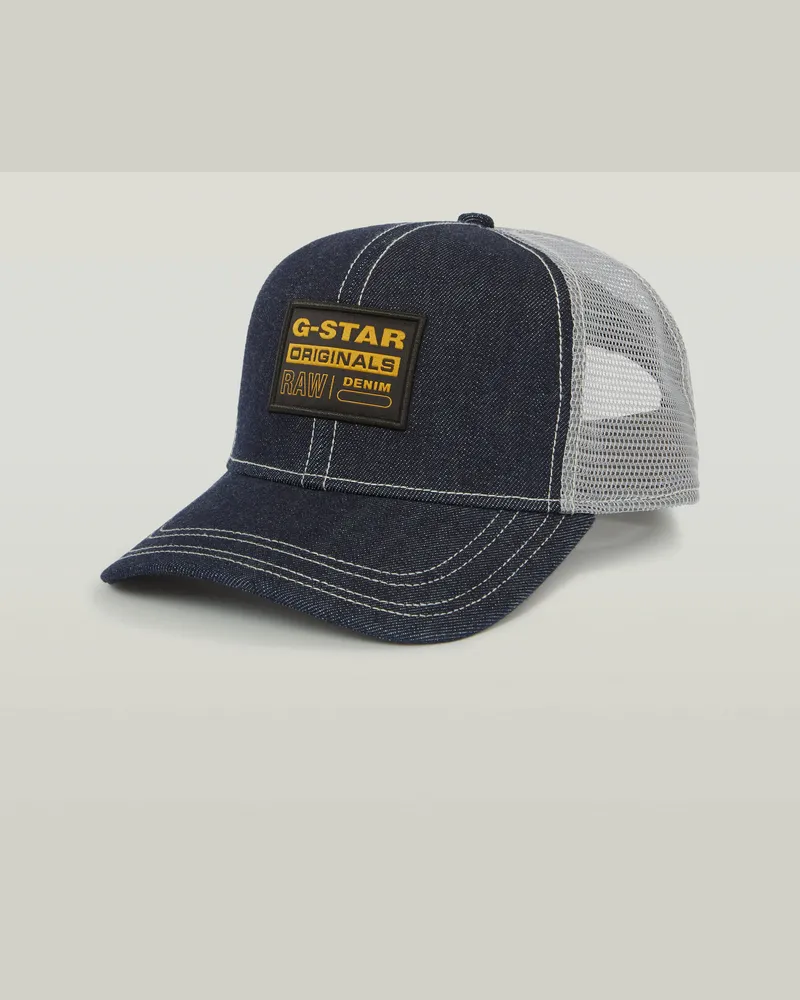 G-STAR RAW Denim Embro Baseball Trucker Cap - Dunkelblau - Herren Dunkelblau