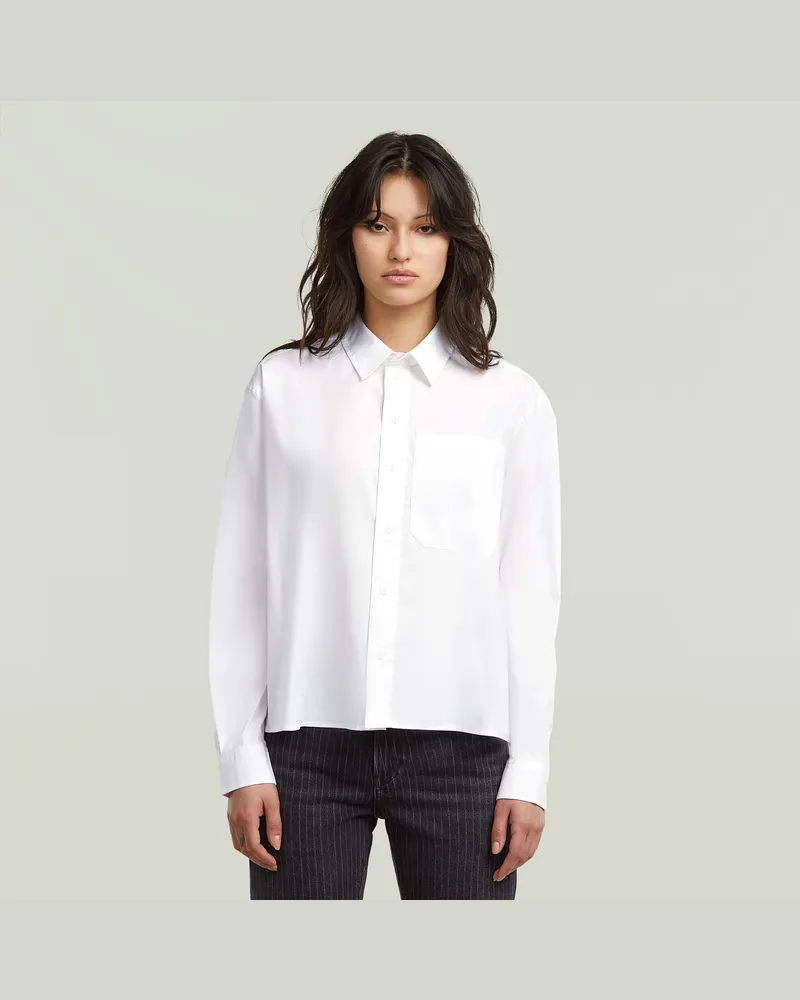 G-STAR RAW One Pocket Regular Hemd - Weiß - Damen Weiß