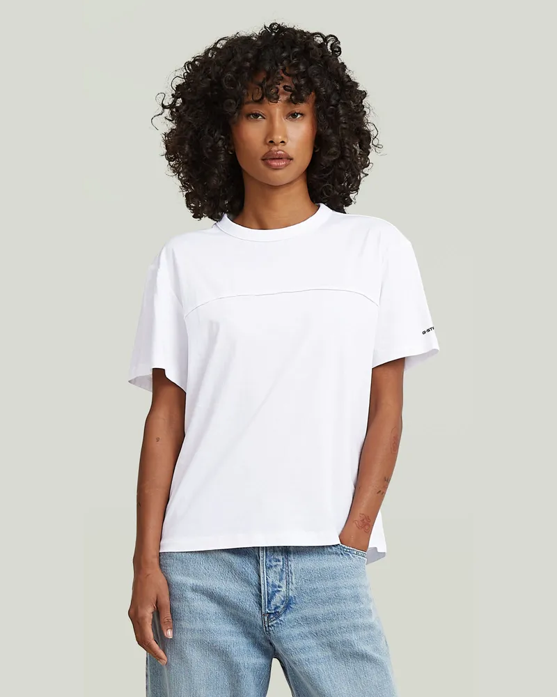 G-STAR RAW Seam T-Shirt - Weiß - Damen Weiß