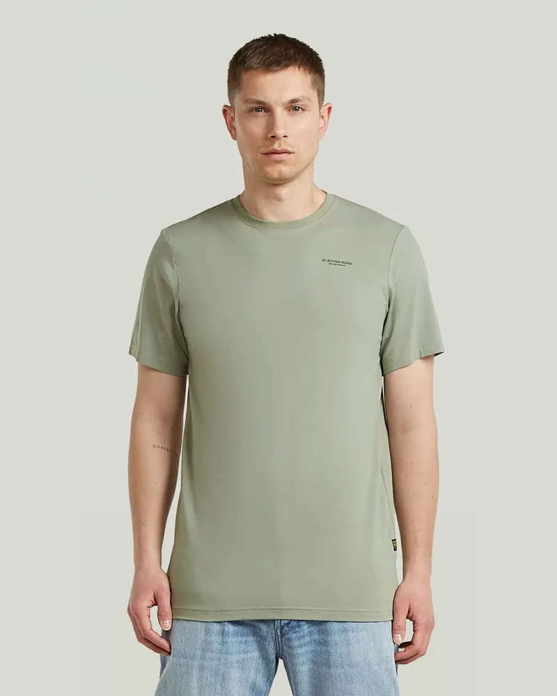 G-STAR RAW Slim Base T-Shirt - Grün - Herren Grün