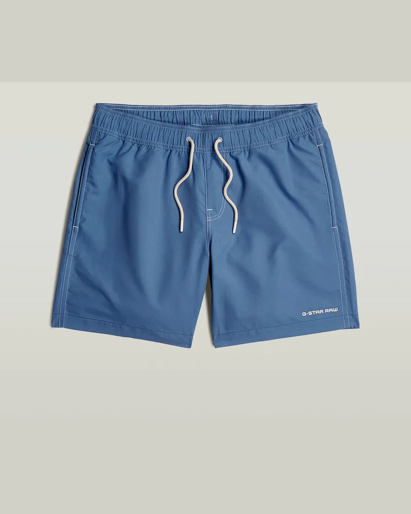G-STAR RAW Dirik Solid Badeshorts - Mittelblau - Herren Mittelblau
