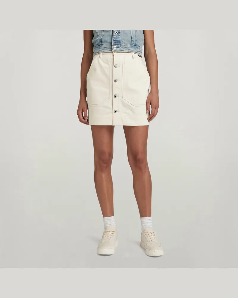 G-STAR RAW Button Rock - Weiß - Damen Weiß