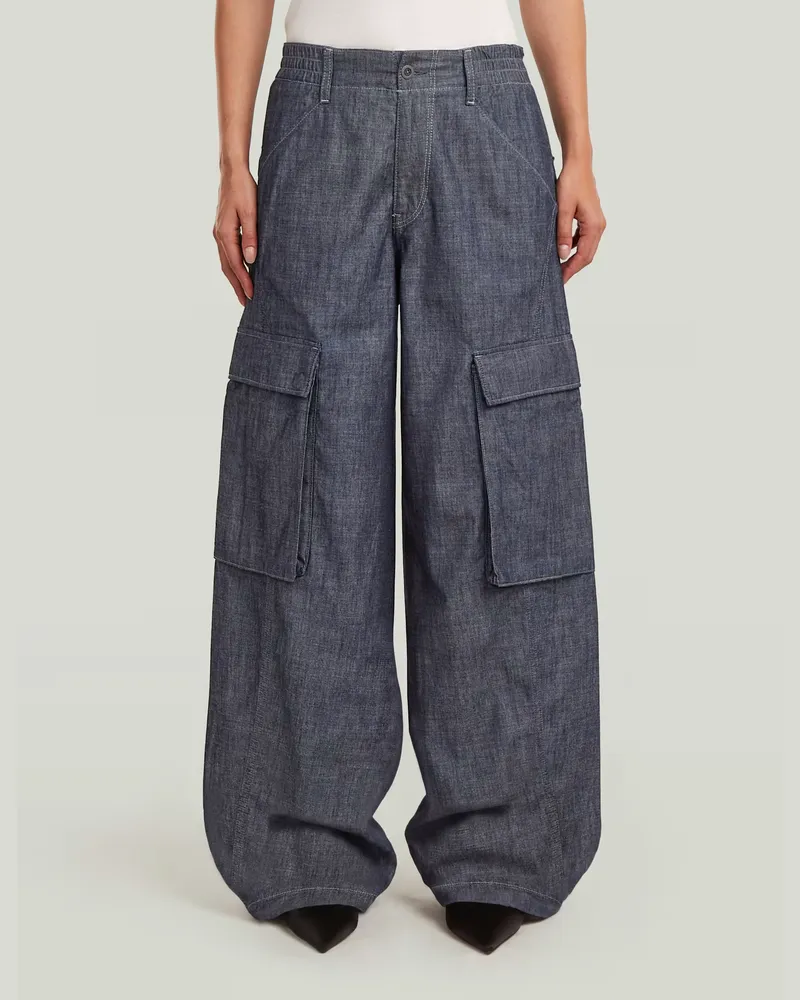 G-STAR RAW Cargo Summer Hose - Dunkelblau - Damen Dunkelblau