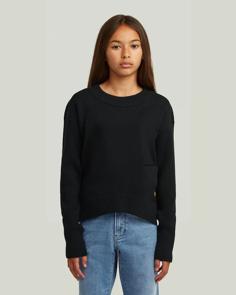 G-STAR RAW Girls Legionknit Cardigan - Schwarz - mädchen Schwarz