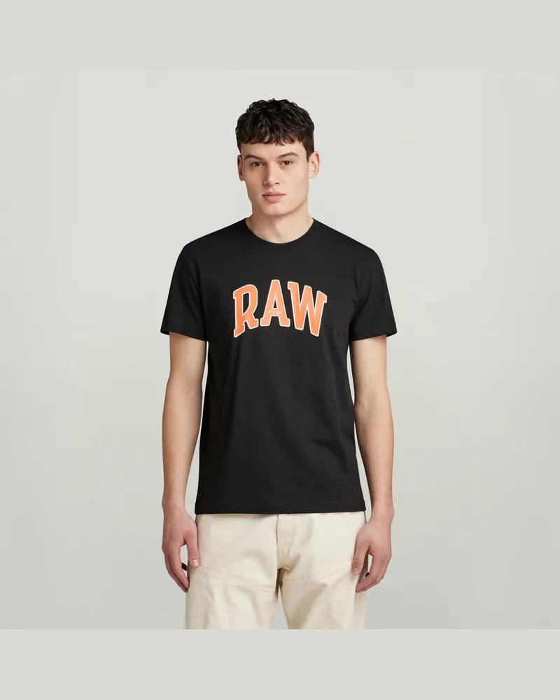G-STAR RAW Puff RAW Graphic T-Shirt - Schwarz - Herren Schwarz