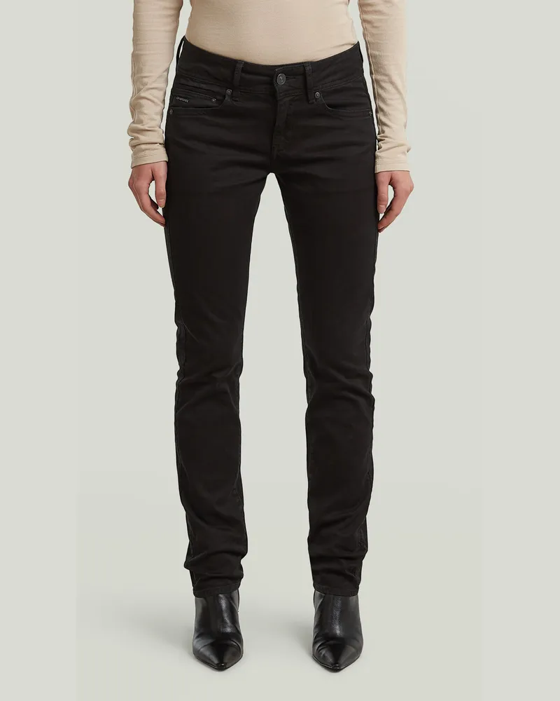 G-STAR RAW Midge Slim Straight Chino - Schwarz - Damen Schwarz