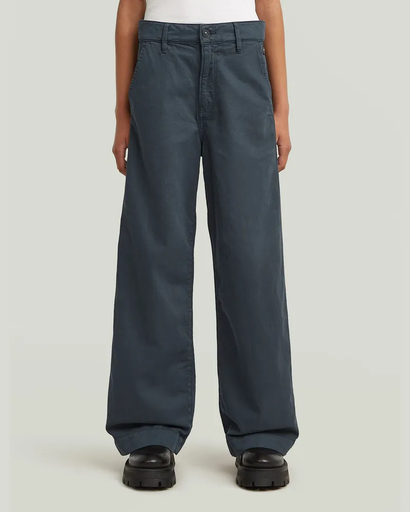 G-STAR RAW Girls Deck 2.0 High Loose Chino - Dunkelblau - mädchen Dunkelblau