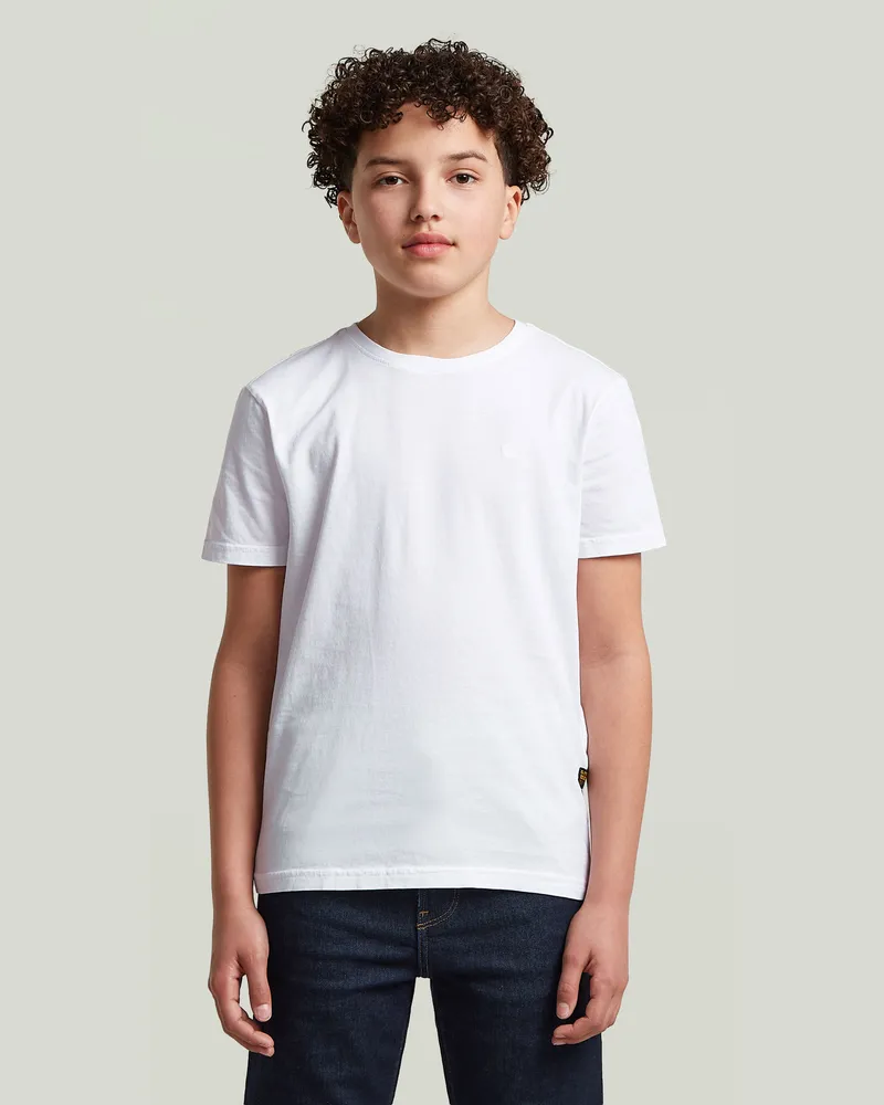 G-STAR RAW Boys Base T-Shirt - Weiß - jungen Weiß