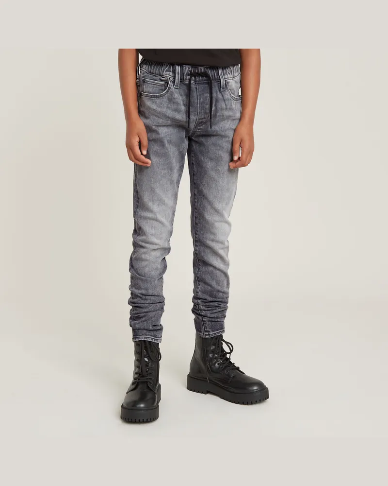G-STAR RAW Jungen 3301 Slim Pull-Up Jeans - Grau - jungen Grau