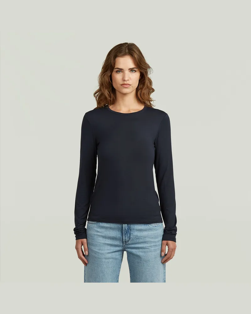G-STAR RAW Regular T-Shirt - Dunkelblau - Damen Dunkelblau