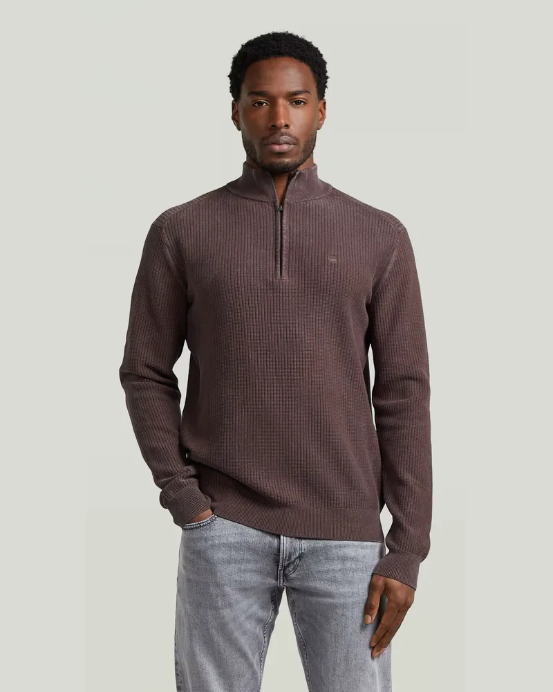 G-STAR RAW Washed Skipper Knit - Braun - Herren Braun