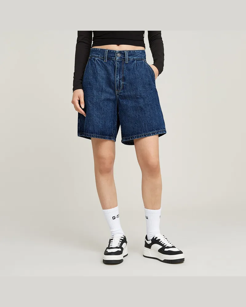 G-STAR RAW Barrel Utility Shorts - Dunkelblau - Damen Dunkelblau