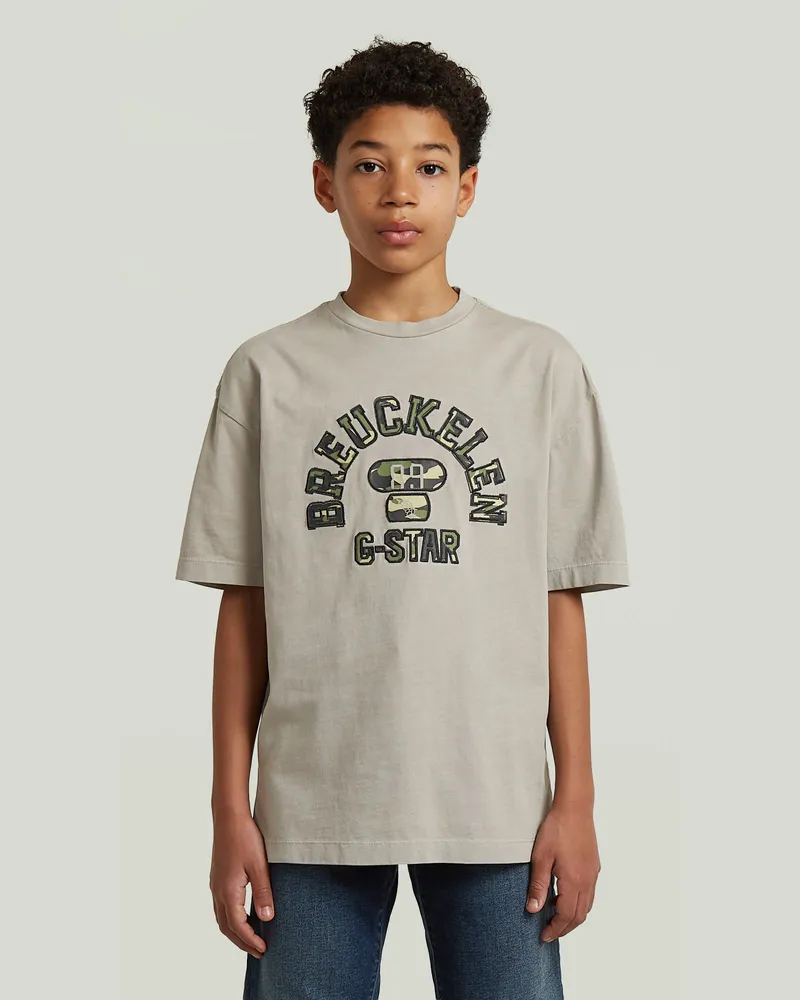 G-STAR RAW Boys Tee Coll Top - Grau - jungen Grau