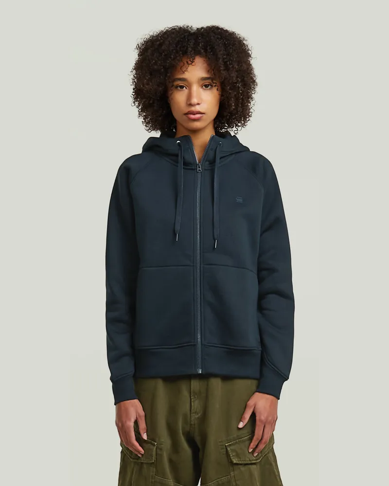 G-STAR RAW Premium Core 2.1 Hoodie Zip Thru Sweatshirt - Dunkelblau - Damen Dunkelblau