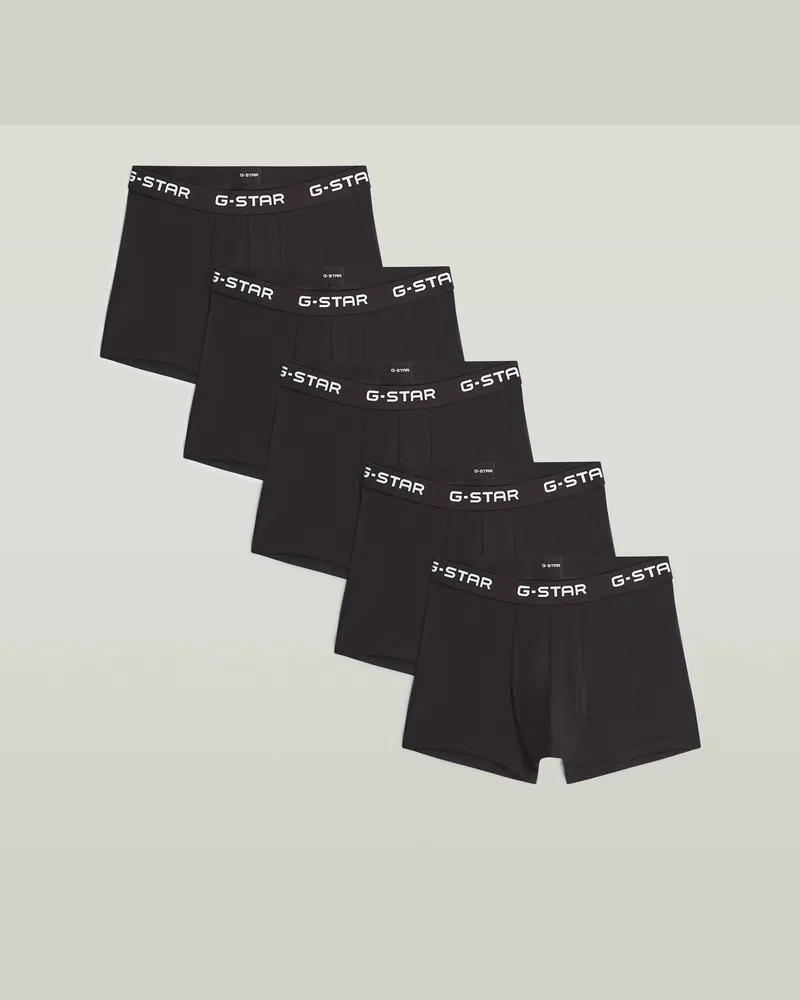 G-STAR RAW Boxer Brief 5er-Pack - Schwarz - Herren Schwarz