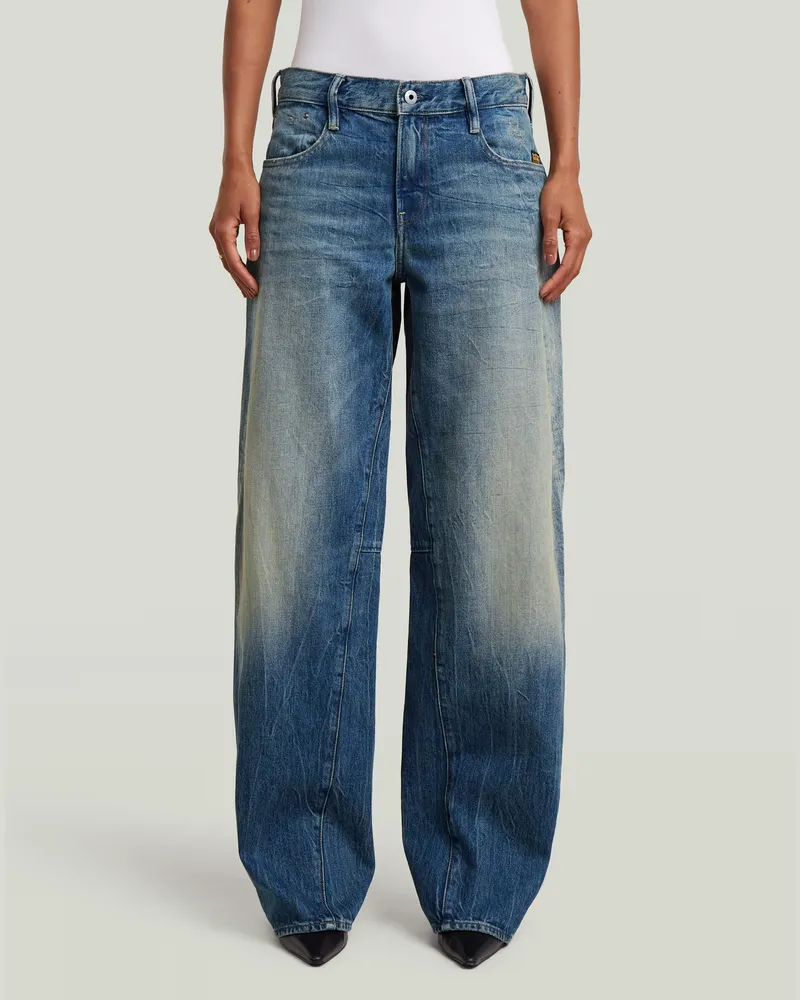G-STAR RAW Contor Barrel Loose Jeans - Dunkelblau - Damen Dunkelblau