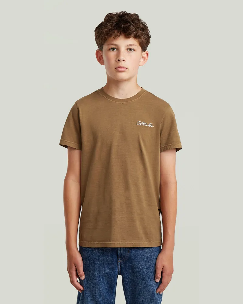 G-STAR RAW Boys Base T-Shirt - Braun - jungen Braun