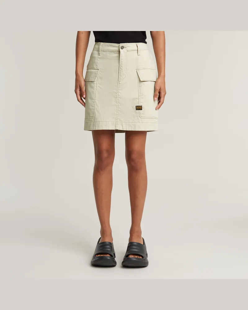 G-STAR RAW Cargo Mini Rock - Beige - Damen Beige