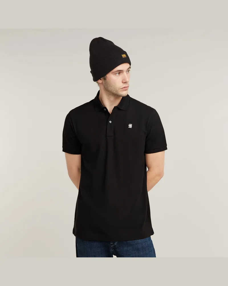 G-STAR RAW Dunda Slim Poloshirt - Schwarz - Herren Schwarz