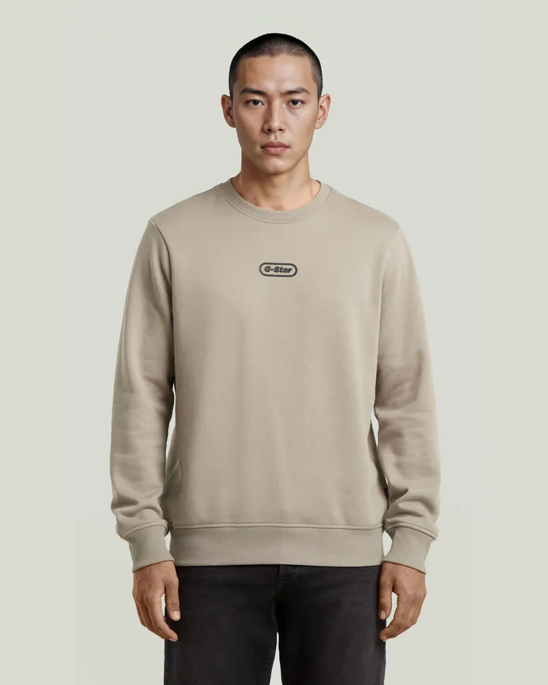 G-STAR RAW Center Chest Logo Sweatshirt - Beige - Herren Beige