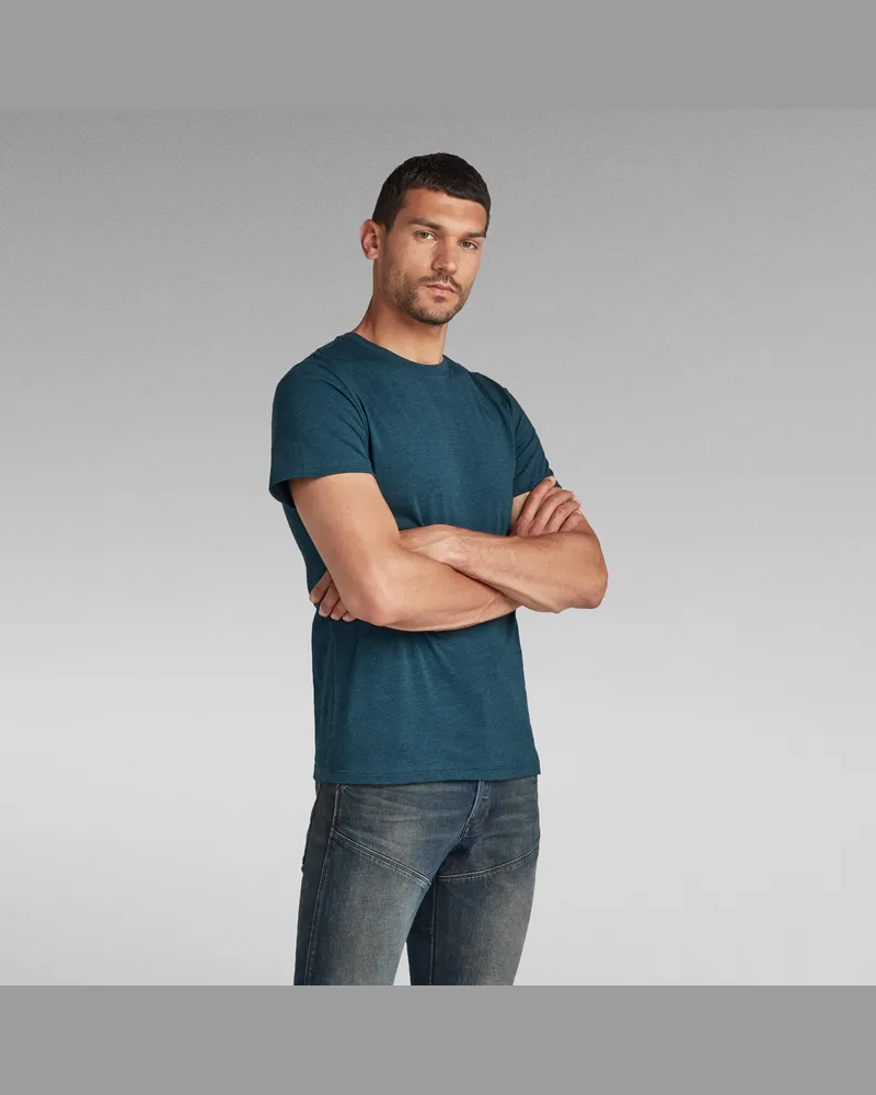 G-STAR RAW Base-S T-Shirt - Mittelblau - Herren Mittelblau