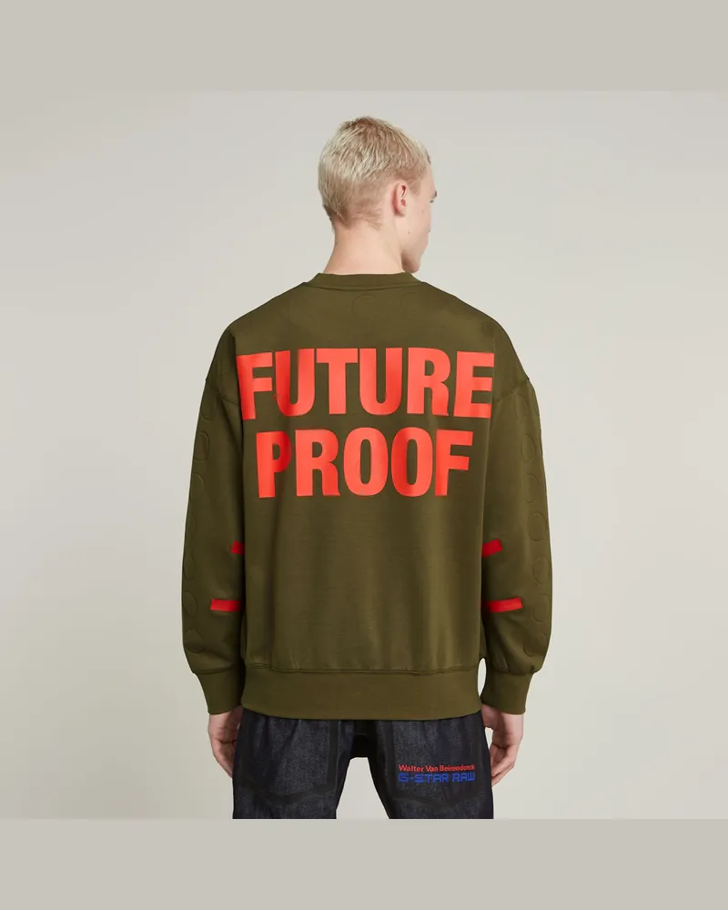 G-STAR RAW WVB Unisex Oversized Sweatshirt - Grün - Herren Grün