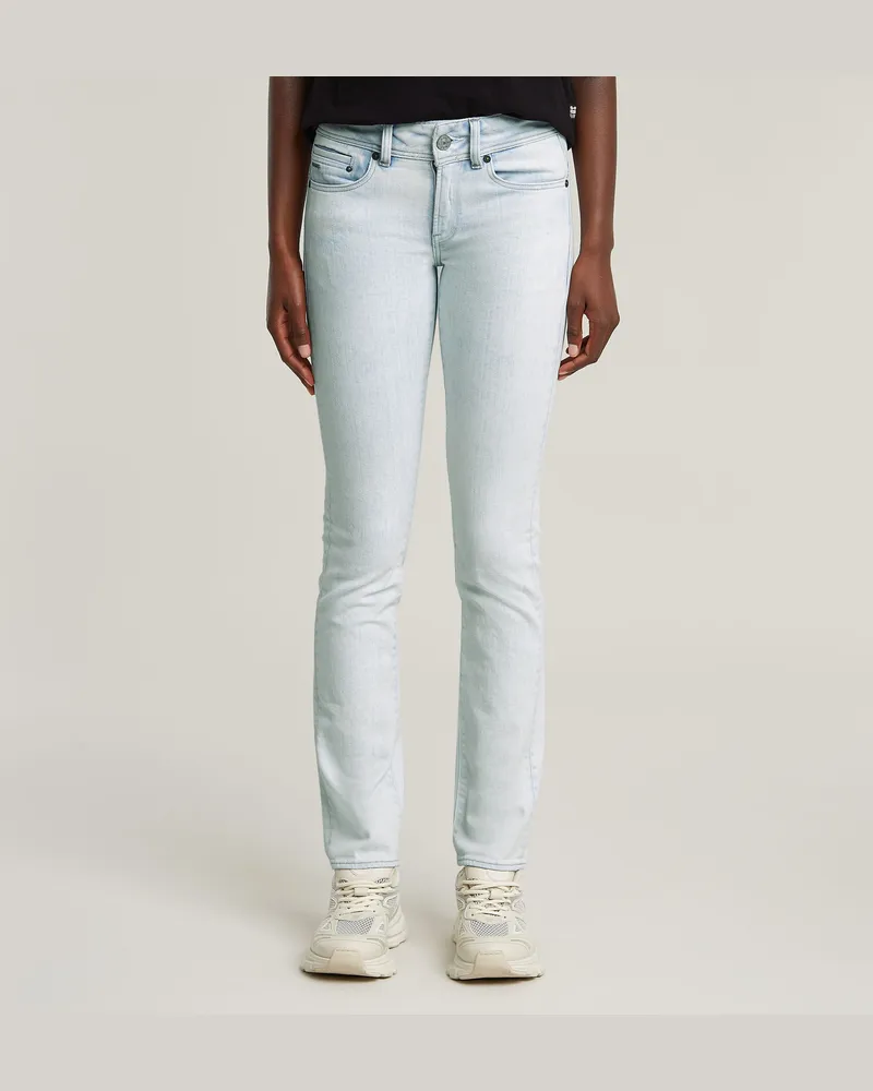 G-STAR RAW Midge Slim Straight Jeans - Hellblau - Damen Hellblau