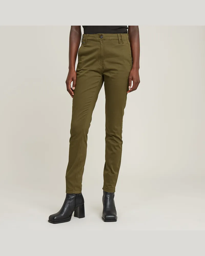 G-STAR RAW Weld High Skinny Hose - Grün - Damen Grün