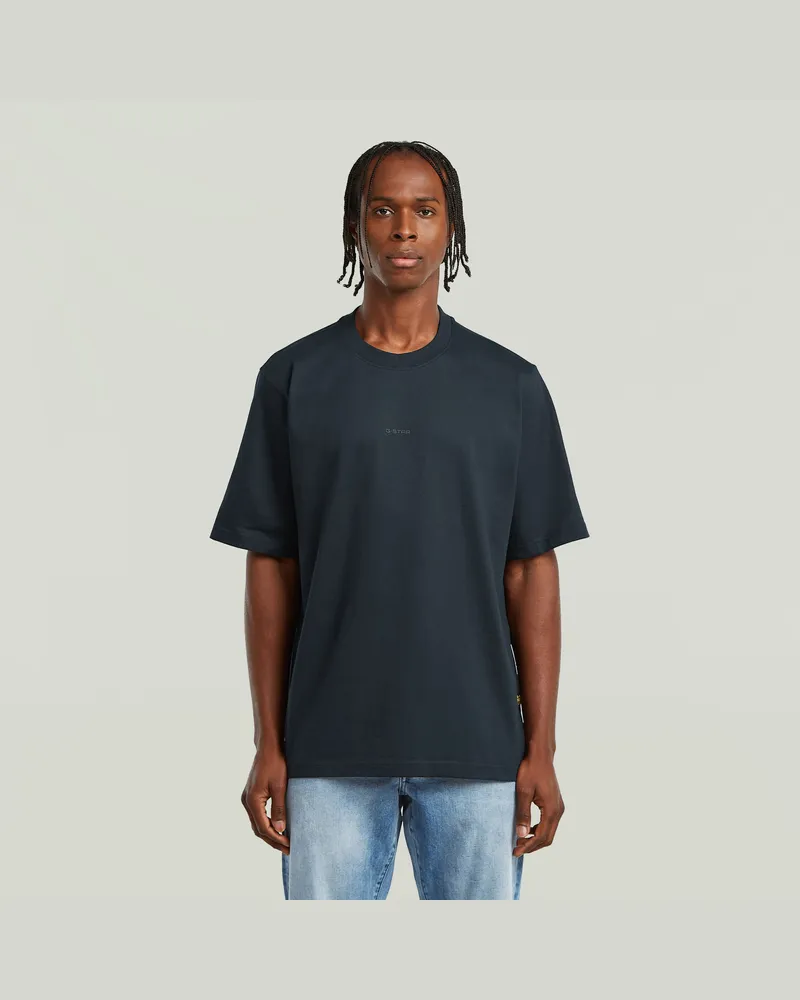 G-STAR RAW Center Chest Logo Loose Boxy T-Shirt - Dunkelblau - Herren Dunkelblau