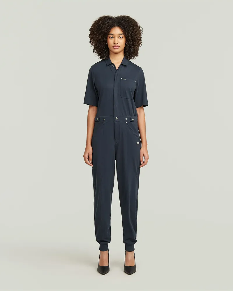 G-STAR RAW Track Jumpsuit - Dunkelblau - Damen Dunkelblau