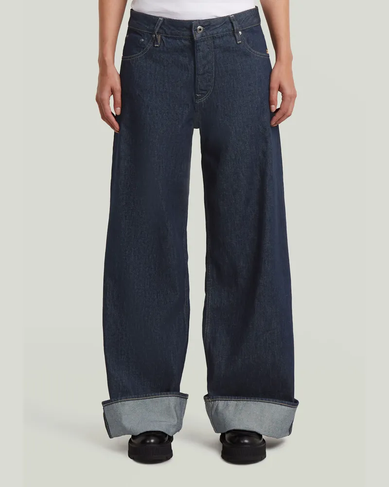 G-STAR RAW Roxx Wide Jeans - Dunkelblau - Damen Dunkelblau