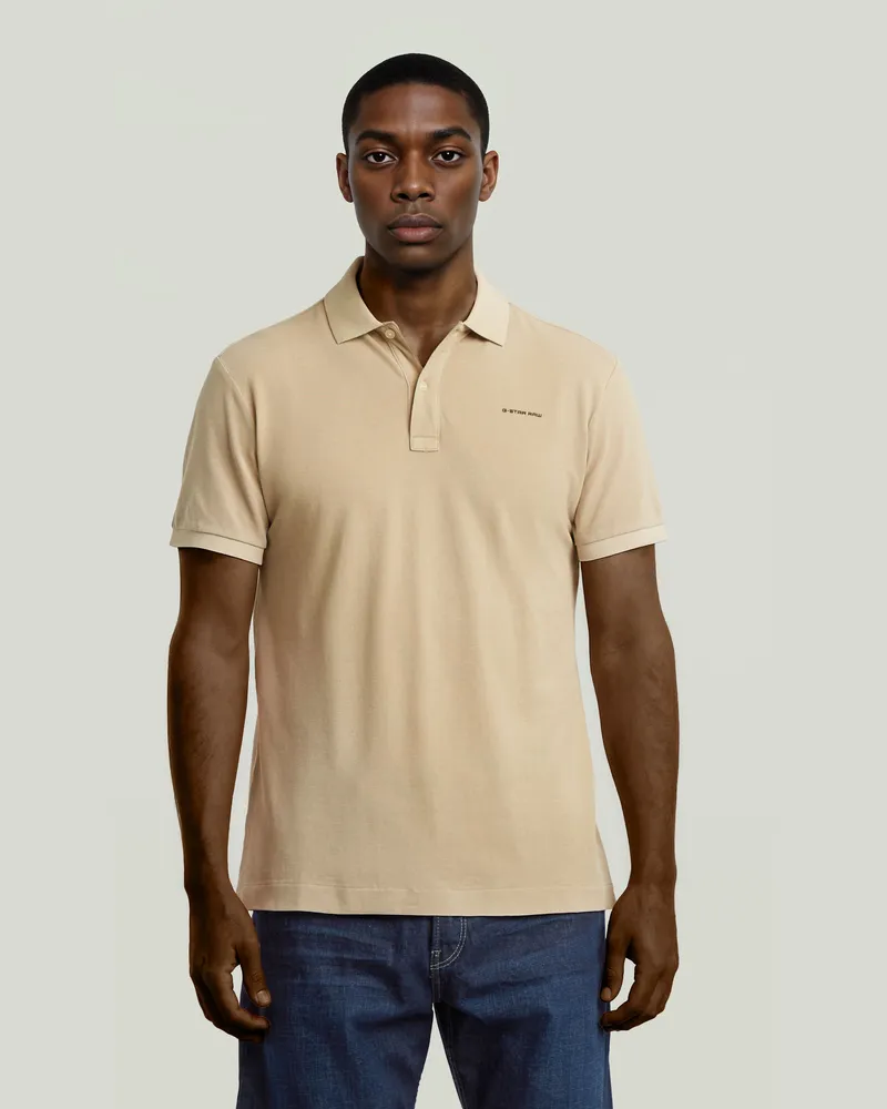G-STAR RAW Oluv Slim Poloshirt - Beige - Herren Beige