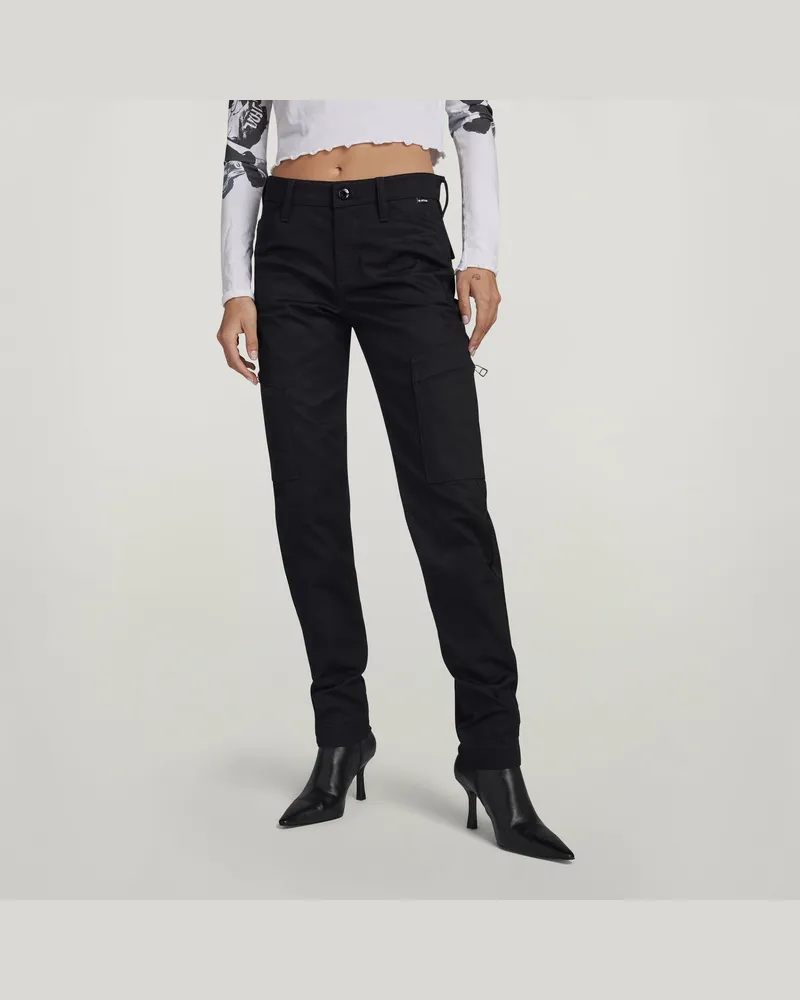 G-STAR RAW Slim Cargohose - Schwarz - Damen Schwarz