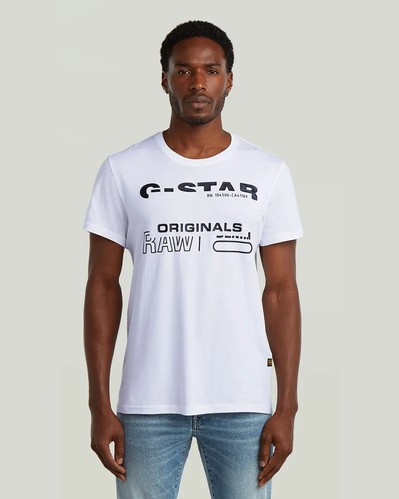 G-STAR RAW Originals T-Shirt - Weiß - Herren Weiß