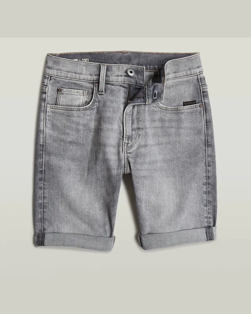 G-STAR RAW Jungen Premium 3301 Slim Shorts - Grau - jungen Grau
