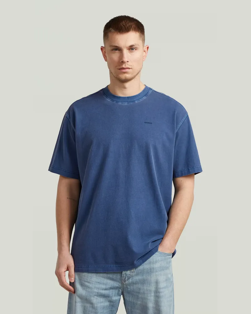 G-STAR RAW Relaxed Base T-Shirt - Mittelblau - Herren Mittelblau