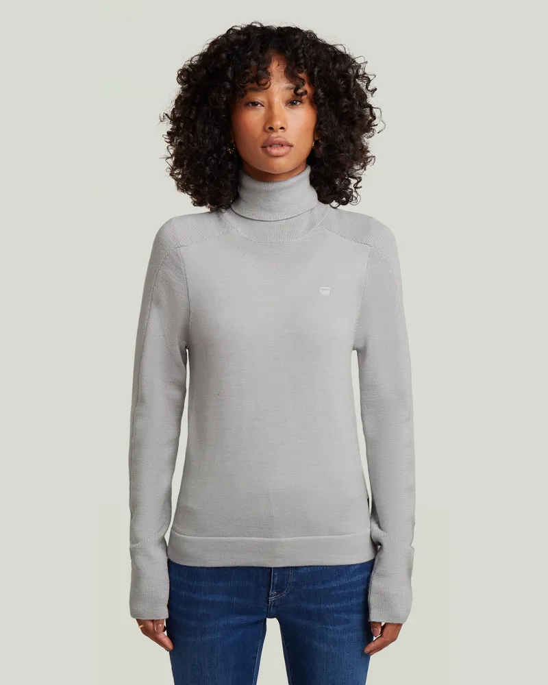 G-STAR RAW Core Turtle Slim Knit - Hellblau - Damen Hellblau