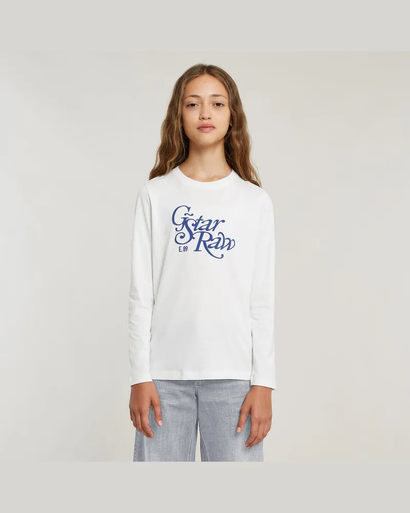 G-STAR RAW Mädchen Top Slim - Weiß - mädchen Weiß